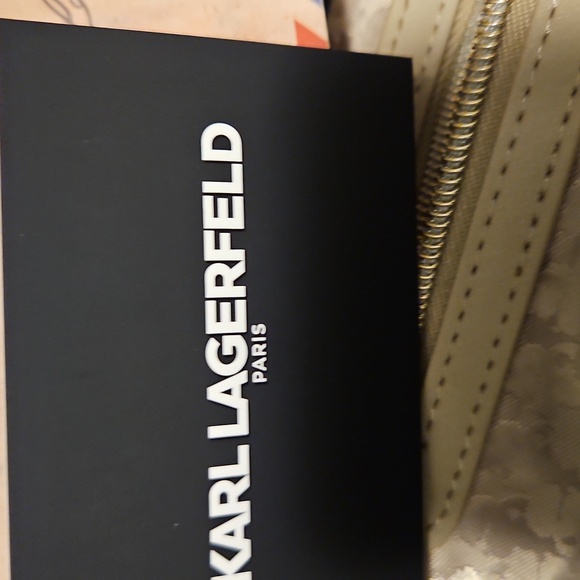 Karl Lagerfeld Blue Quilted Chain Shoulder Bag - Picture 9 of 9